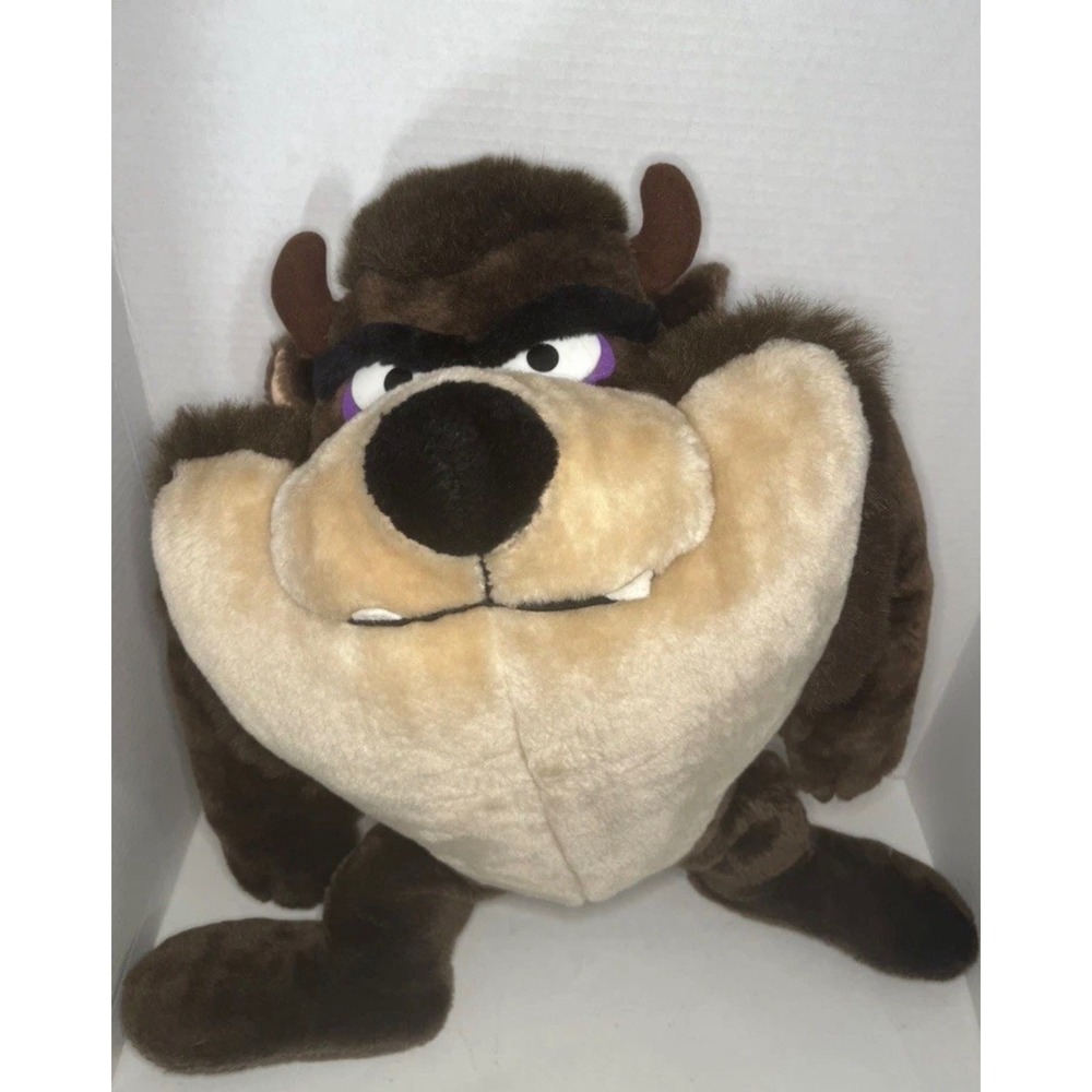 Vintage 1993 Warner Bros Tasmanian Devil‎ Taz Plush 24K Mighty Star Looney Tunes